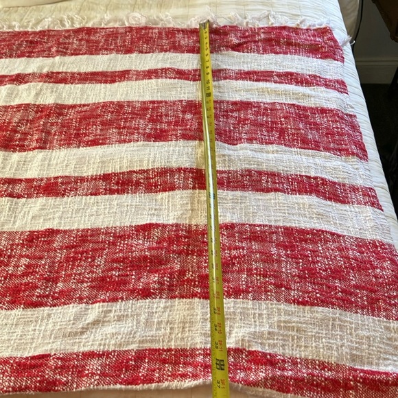 POTTERY BARN cotton throw 70”x 55” blanket - Picture 2 of 6